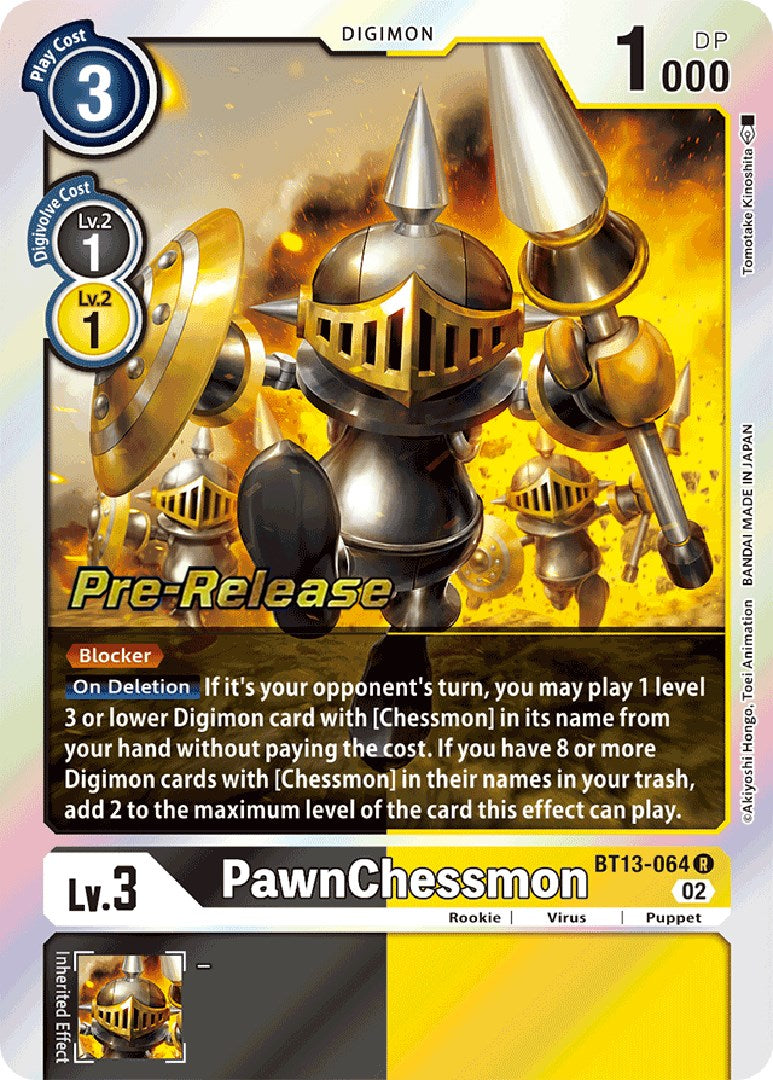 PawnChessmon [BT13-064] [Versus Royal Knight Booster Pre-Release Cards] | Play N Trade Winnipeg