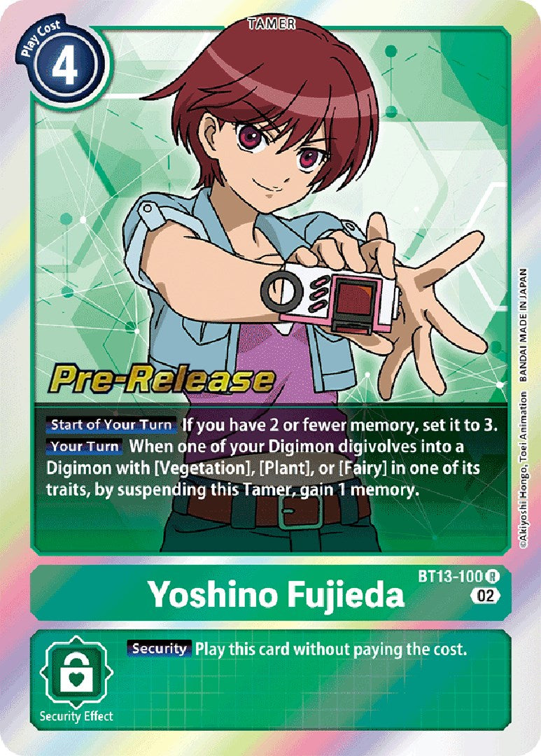 Yoshino Fujieda [BT13-100] [Versus Royal Knight Booster Pre-Release Cards] | Play N Trade Winnipeg