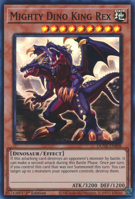 Mighty Dino King Rex [DUNE-EN008] Super Rare | Play N Trade Winnipeg