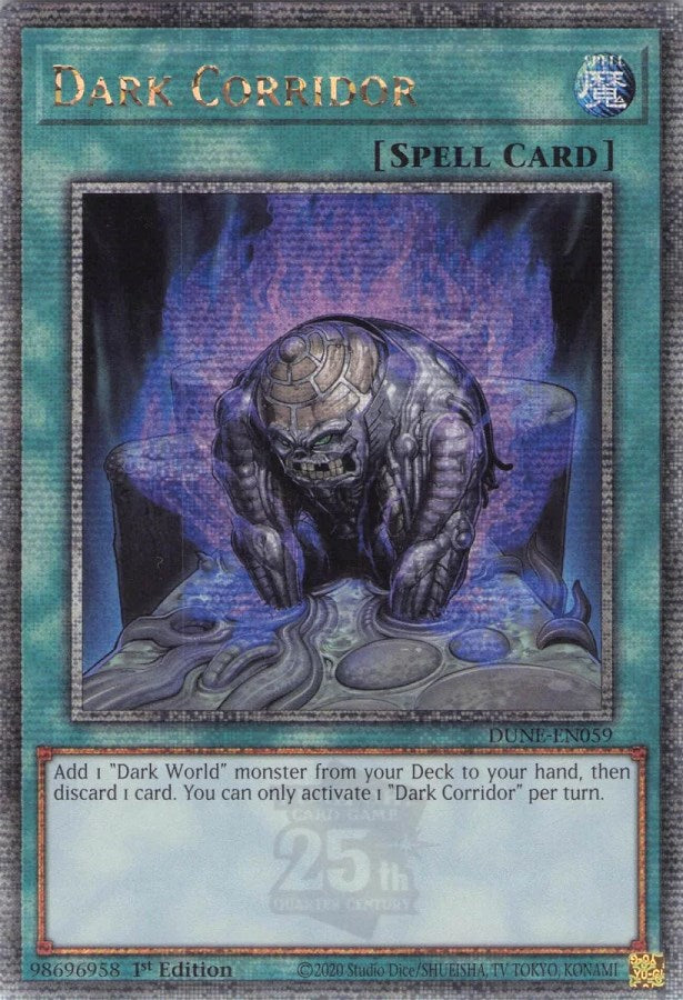 Dark Corridor [DUNE-EN059] Quarter Century Secret Rare | Play N Trade Winnipeg