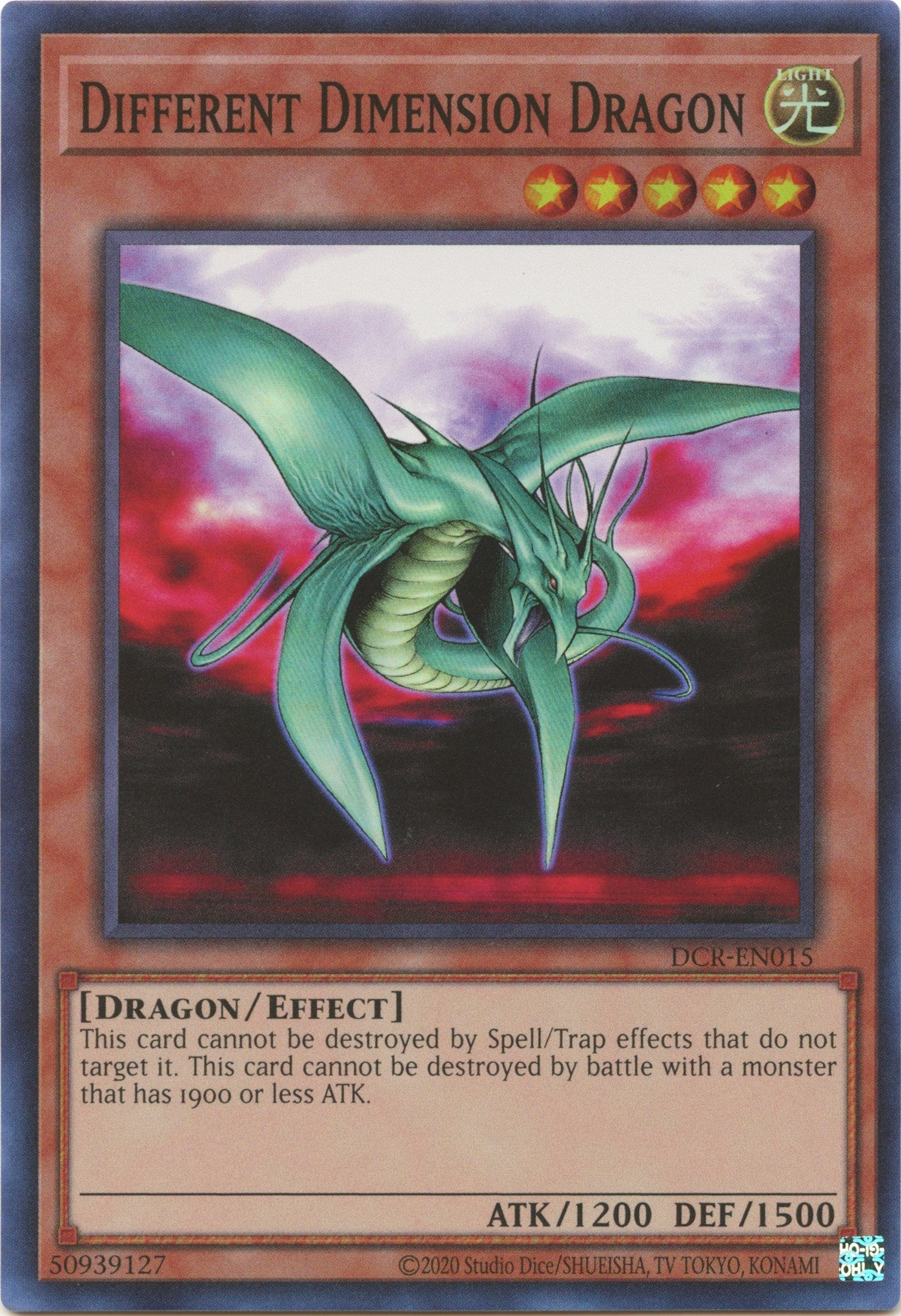 Different Dimension Dragon (25th Anniversary) [DCR-EN015] Super Rare | Play N Trade Winnipeg