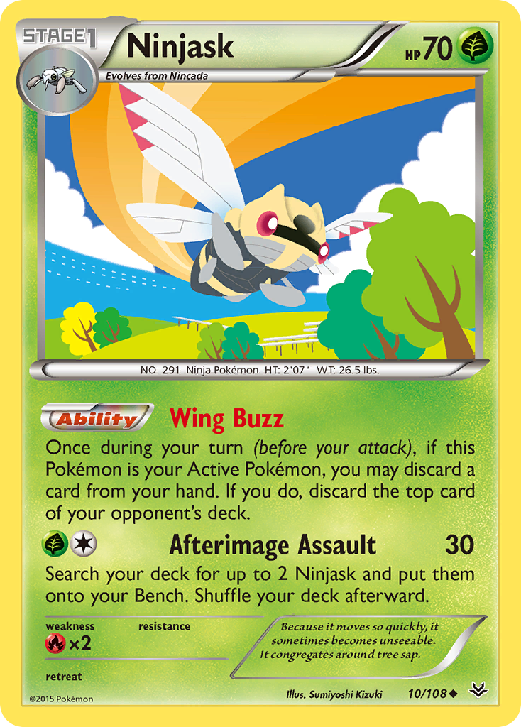 Ninjask (10/108) [XY: Roaring Skies] | Play N Trade Winnipeg