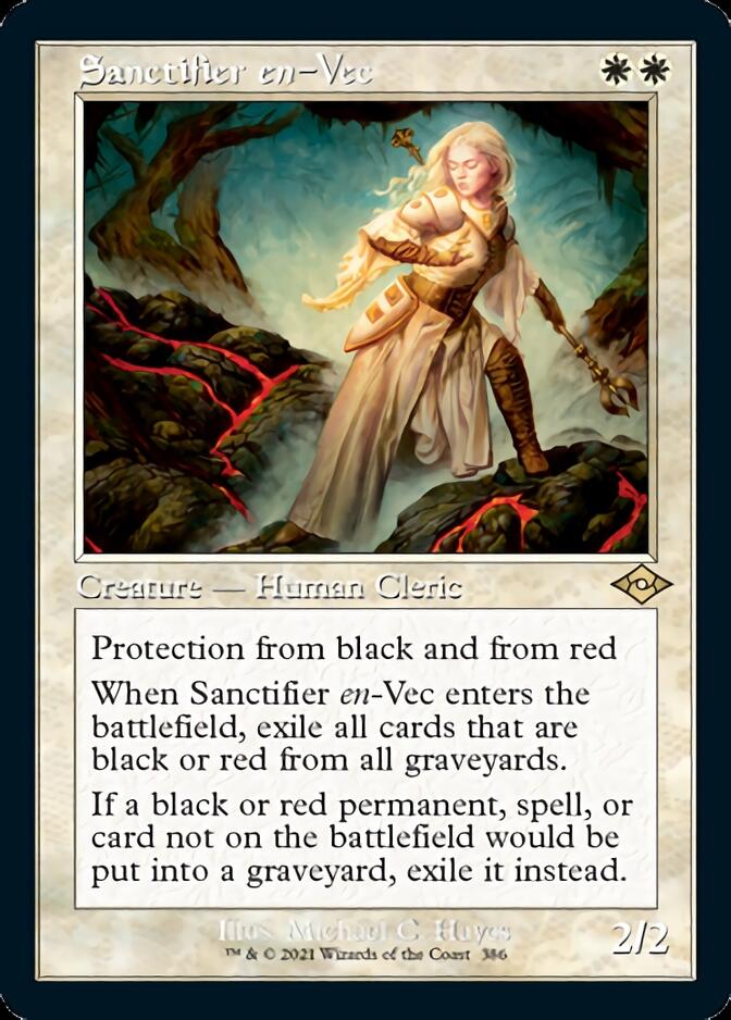 Sanctifier en-Vec (Retro Foil Etched) [Modern Horizons 2] | Play N Trade Winnipeg