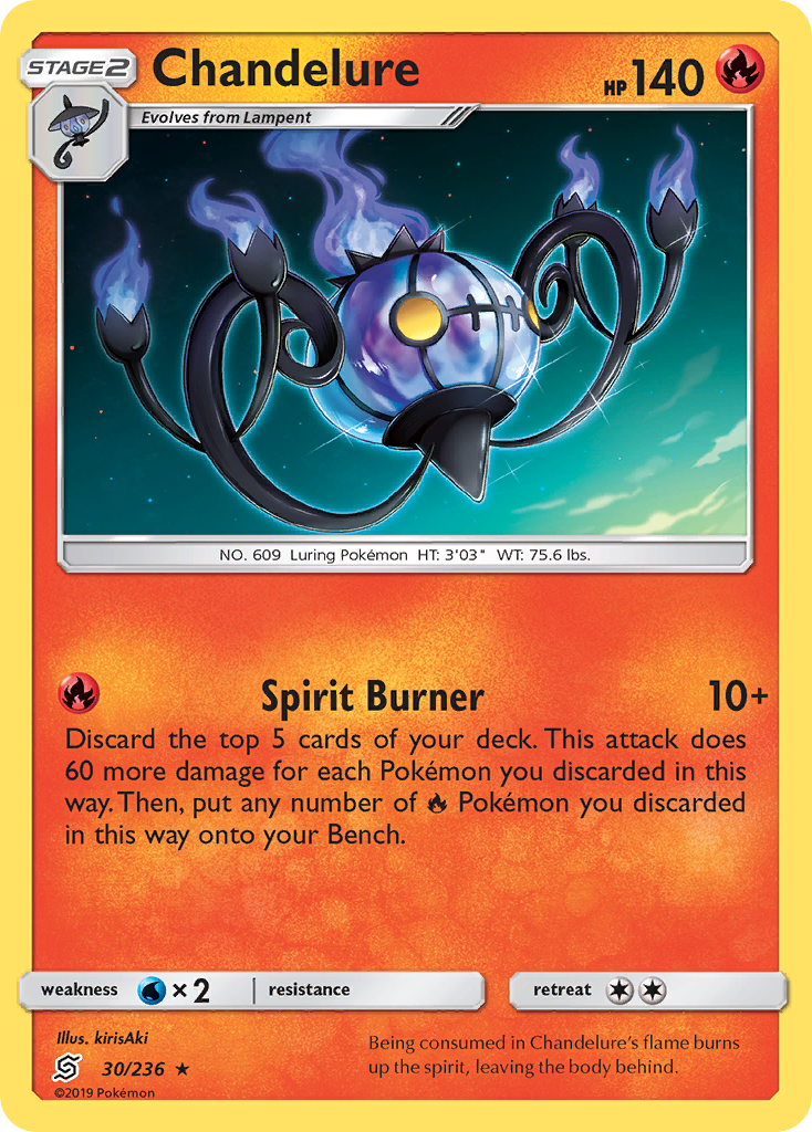 Chandelure (30/236) [Sun & Moon: Unified Minds] | Play N Trade Winnipeg