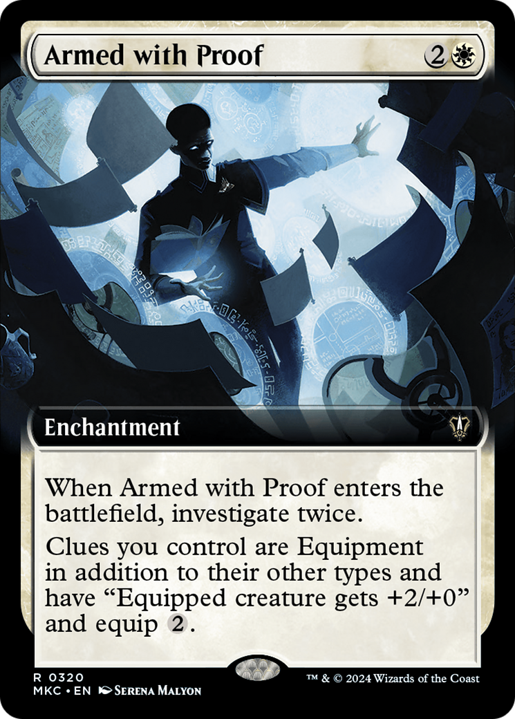 Armed with Proof (Extended Art) [Murders at Karlov Manor Commander] | Play N Trade Winnipeg