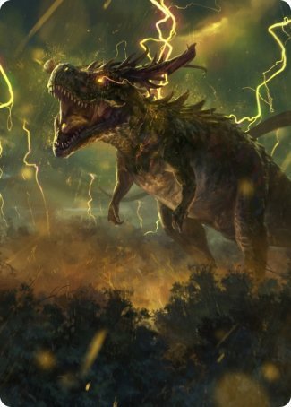 Thrasta, Tempest's Roar Art Card (42) [Modern Horizons 2 Art Series] | Play N Trade Winnipeg