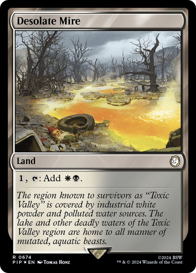 Desolate Mire (Surge Foil) [Fallout] | Play N Trade Winnipeg