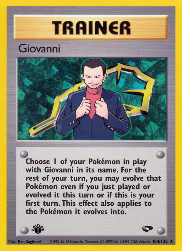 Giovanni (104/132) [Gym Challenge 1st Edition] | Play N Trade Winnipeg