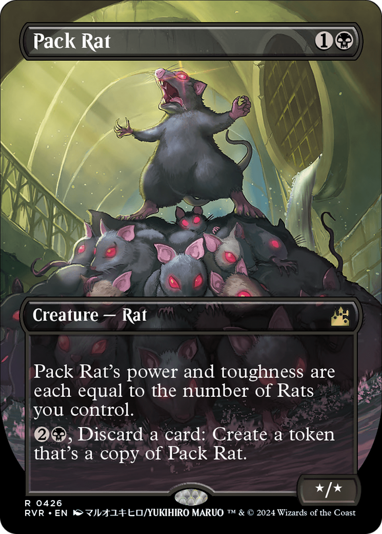 Pack Rat (Anime Borderless) [Ravnica Remastered] | Play N Trade Winnipeg