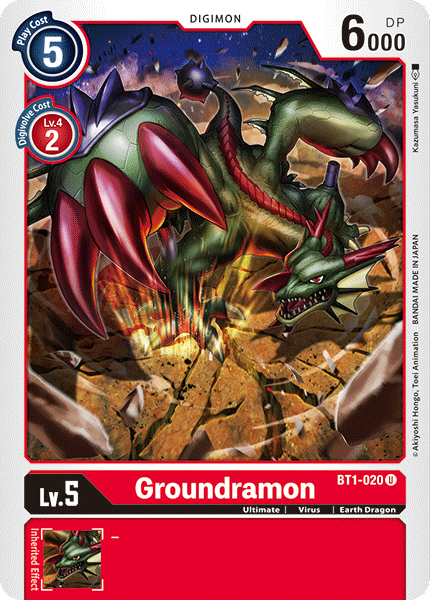 Groundramon [BT1-020] [Release Special Booster Ver.1.0] | Play N Trade Winnipeg