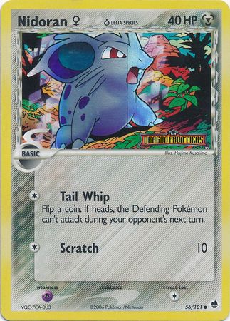 Nidoran (56/101) (Female) (Delta Species) (Stamped) [EX: Dragon Frontiers] | Play N Trade Winnipeg