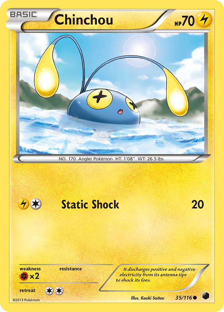 Chinchou (35/116) [Black & White: Plasma Freeze] | Play N Trade Winnipeg