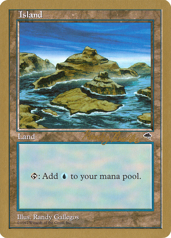 Island (rb338) (Randy Buehler) [World Championship Decks 1998] | Play N Trade Winnipeg