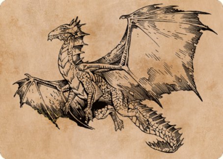 Ancient Bronze Dragon Art Card (58) [Commander Legends: Battle for Baldur's Gate Art Series] | Play N Trade Winnipeg