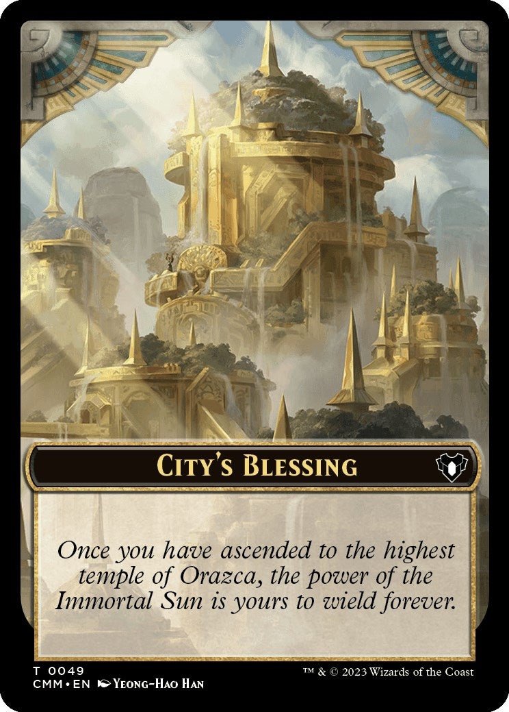 City's Blessing // Dragon Egg Double-Sided Token [Commander Masters Tokens] | Play N Trade Winnipeg