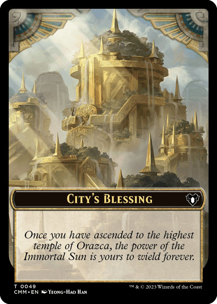 City's Blessing // Rat Double-Sided Token [Commander Masters Tokens] | Play N Trade Winnipeg