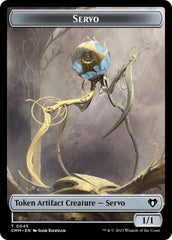 Servo // Thrull Double-Sided Token [Commander Masters Tokens] | Play N Trade Winnipeg