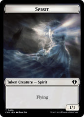 Spirit (0010) // Cat (0005) Double-Sided Token [Commander Masters Tokens] | Play N Trade Winnipeg