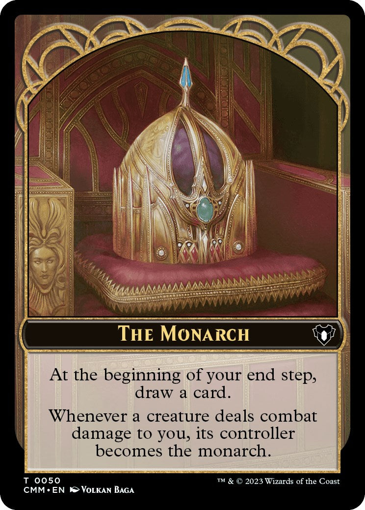 The Monarch // Elf Druid Double-Sided Token [Commander Masters Tokens] | Play N Trade Winnipeg