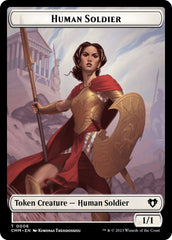 Human Soldier // Dragon (0021) Double-Sided Token [Commander Masters Tokens] | Play N Trade Winnipeg
