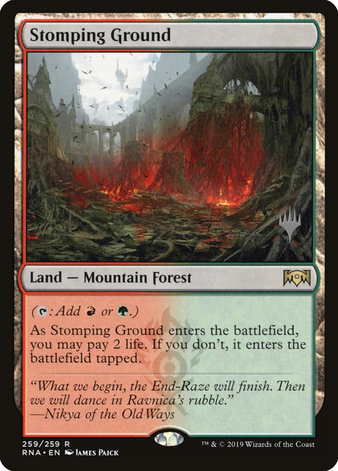 Stomping Ground (Promo Pack) [Ravnica Allegiance Promos] | Play N Trade Winnipeg