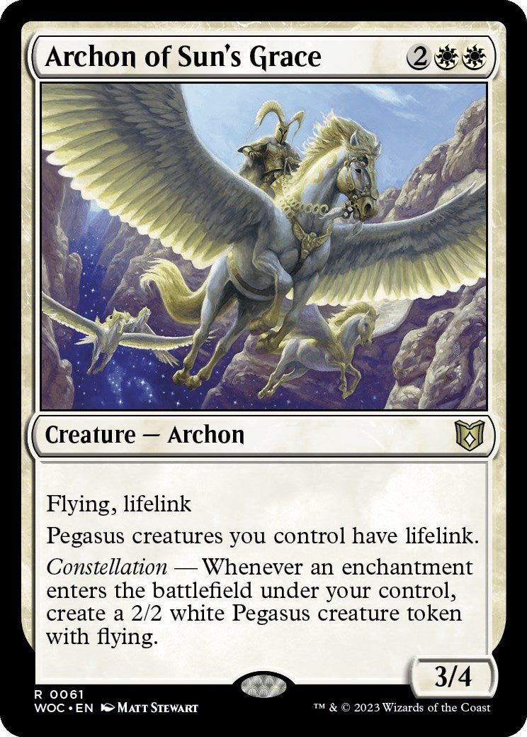 Archon of Sun's Grace [Wilds of Eldraine Commander] | Play N Trade Winnipeg