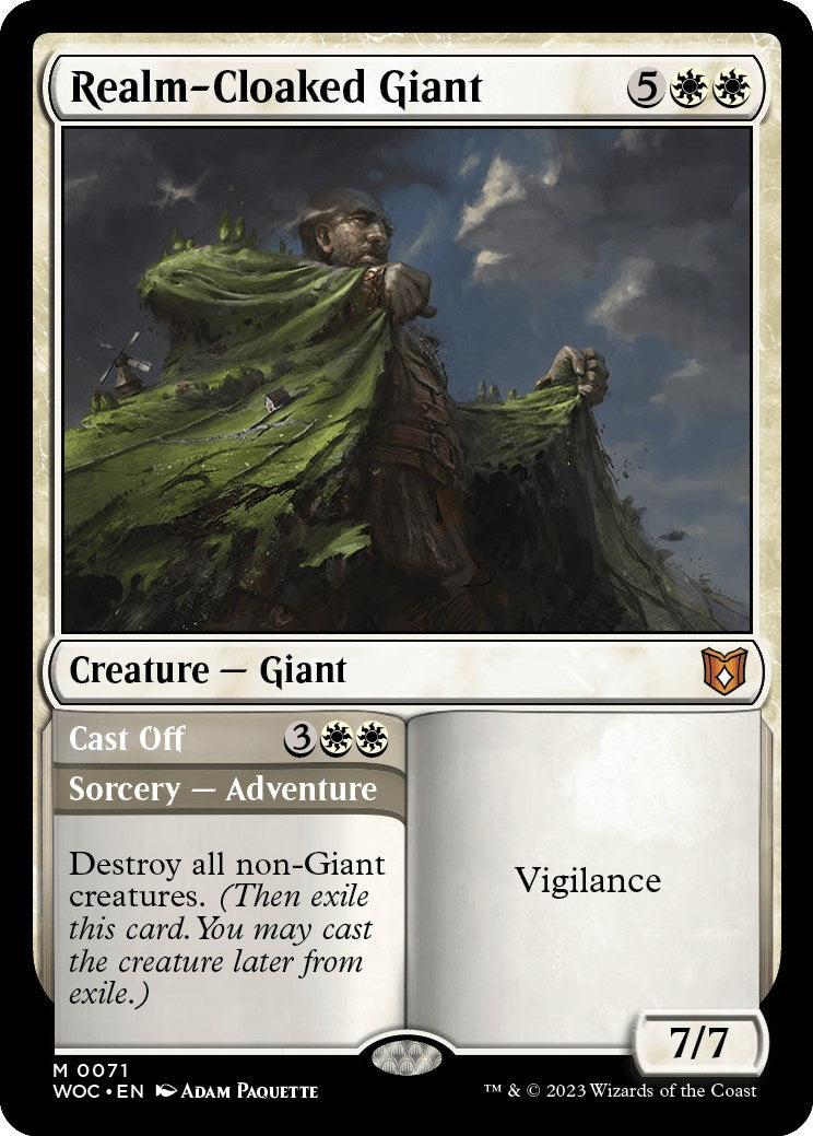 Realm-Cloaked Giant // Cast Off [Wilds of Eldraine Commander] | Play N Trade Winnipeg