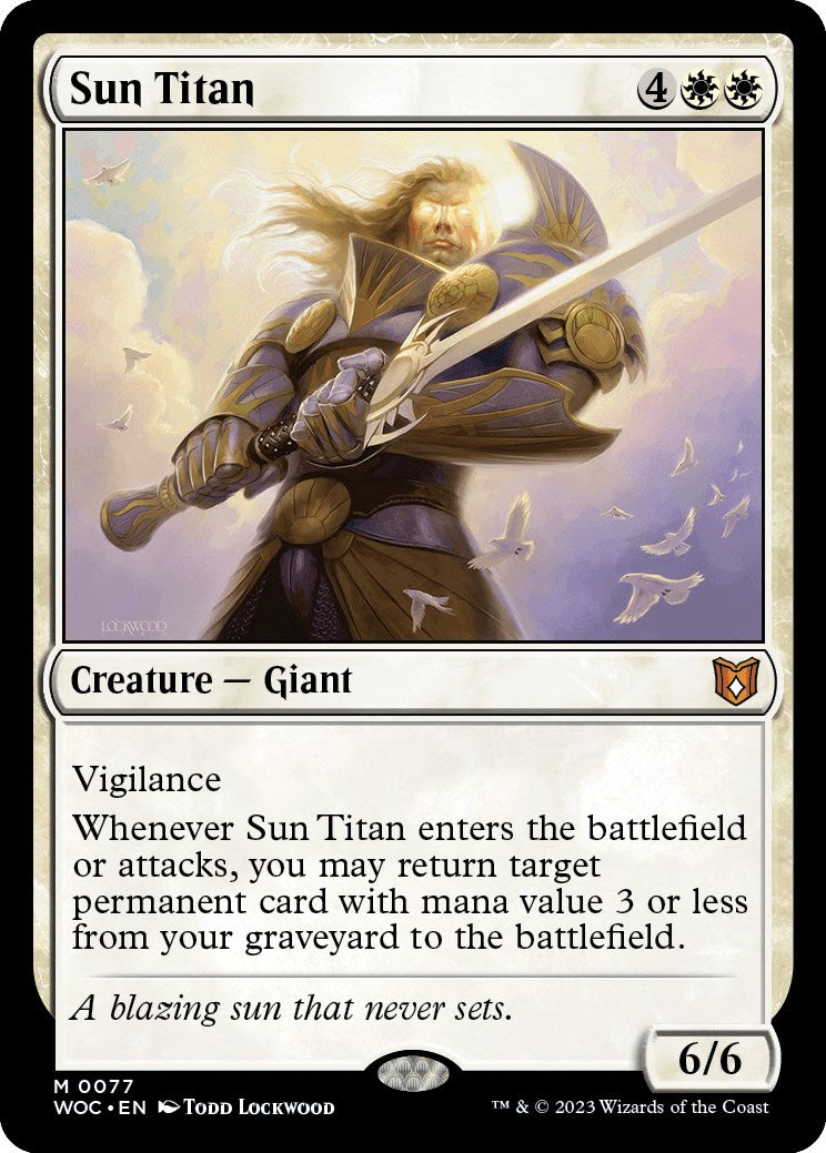 Sun Titan [Wilds of Eldraine Commander] | Play N Trade Winnipeg