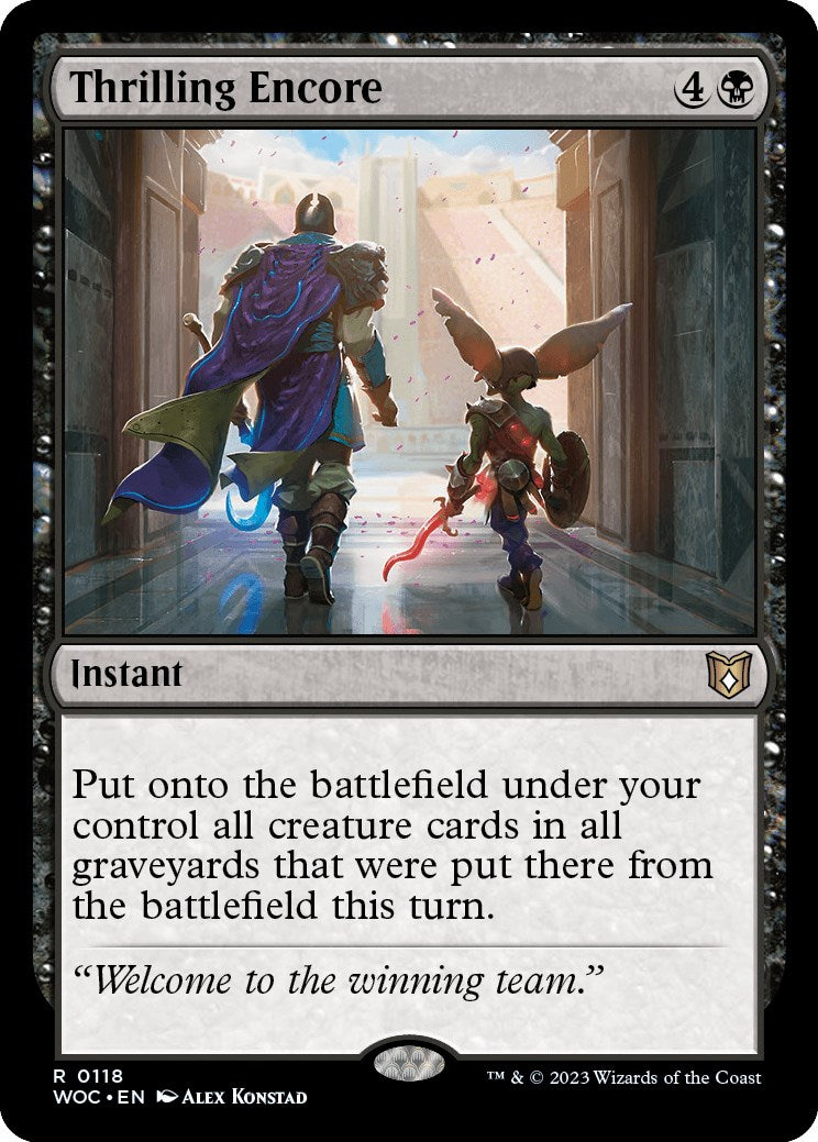 Thrilling Encore [Wilds of Eldraine Commander] | Play N Trade Winnipeg