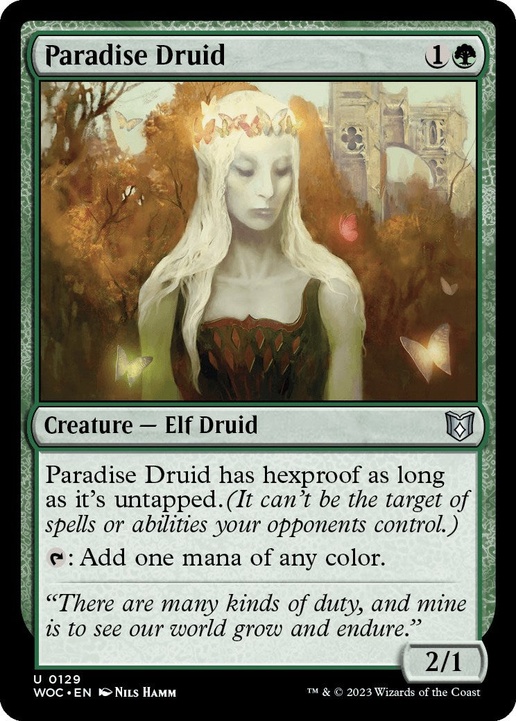 Paradise Druid [Wilds of Eldraine Commander] | Play N Trade Winnipeg