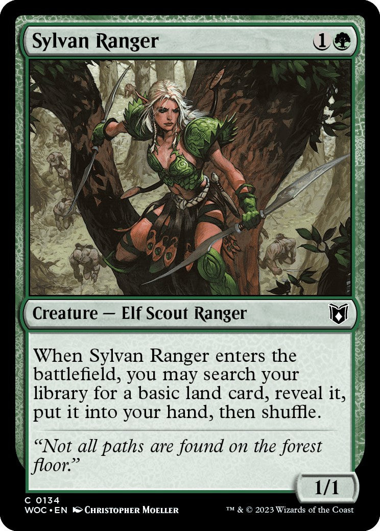 Sylvan Ranger [Wilds of Eldraine Commander] | Play N Trade Winnipeg