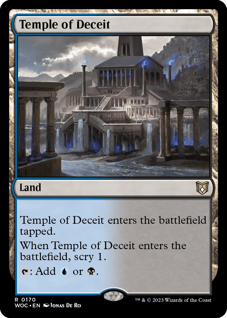 Temple of Deceit [Wilds of Eldraine Commander] | Play N Trade Winnipeg