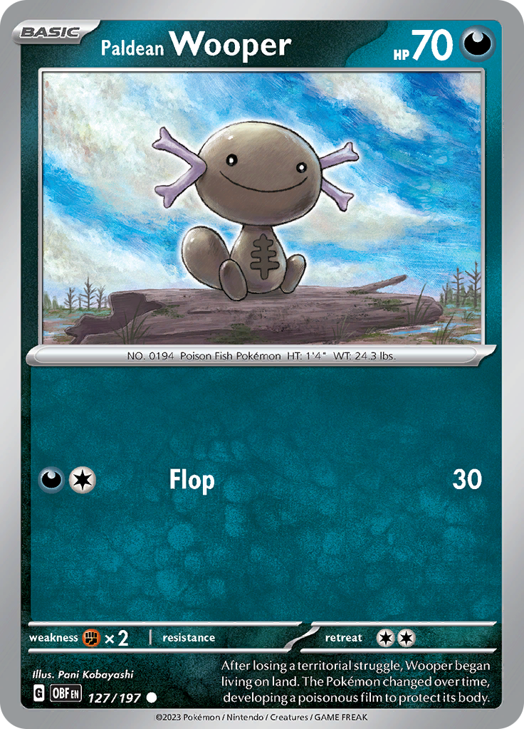 Paldean Wooper (127/197) [Scarlet & Violet: Obsidian Flames] | Play N Trade Winnipeg