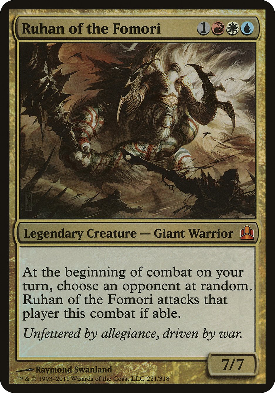 Ruhan of the Fomori (Oversized) [Commander 2011 Oversized] | Play N Trade Winnipeg