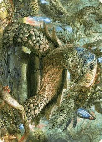 Blossoming Tortoise Art Card [Wilds of Eldraine Art Series] | Play N Trade Winnipeg