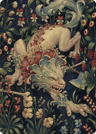 Beast Token Art Card [Wilds of Eldraine Art Series] | Play N Trade Winnipeg