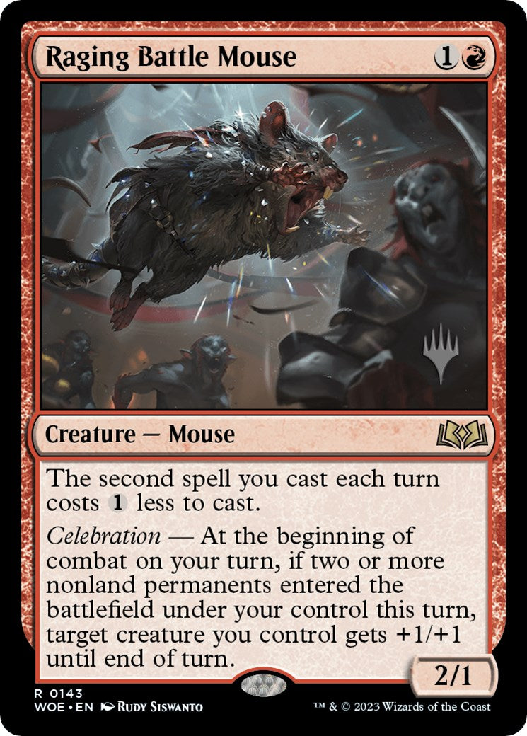 Raging Battle Mouse (Promo Pack) [Wilds of Eldraine Promos] | Play N Trade Winnipeg