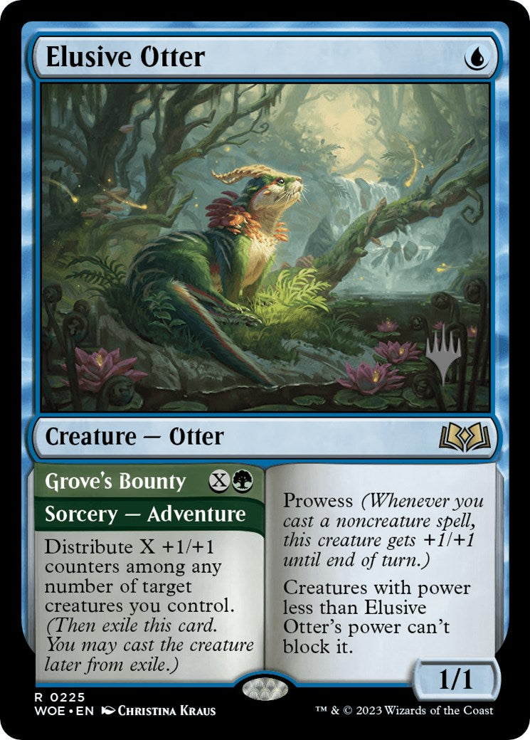 Elusive Otter // Grove's Bounty (Promo Pack) [Wilds of Eldraine Promos] | Play N Trade Winnipeg