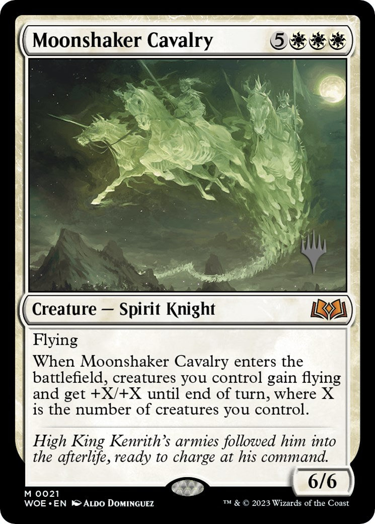 Moonshaker Cavalry (Promo Pack) [Wilds of Eldraine Promos] | Play N Trade Winnipeg