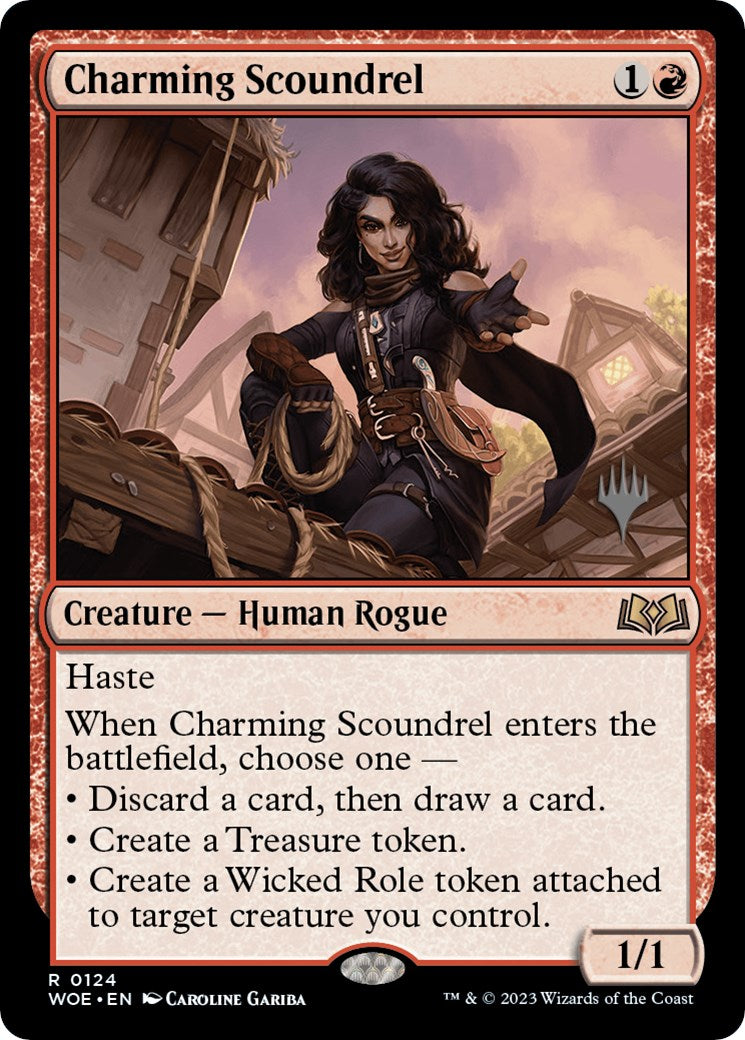 Charming Scoundrel (Promo Pack) [Wilds of Eldraine Promos] | Play N Trade Winnipeg