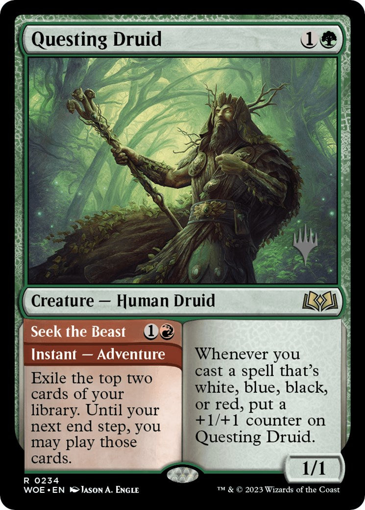 Questing Druid (Promo Pack) [Wilds of Eldraine Promos] | Play N Trade Winnipeg