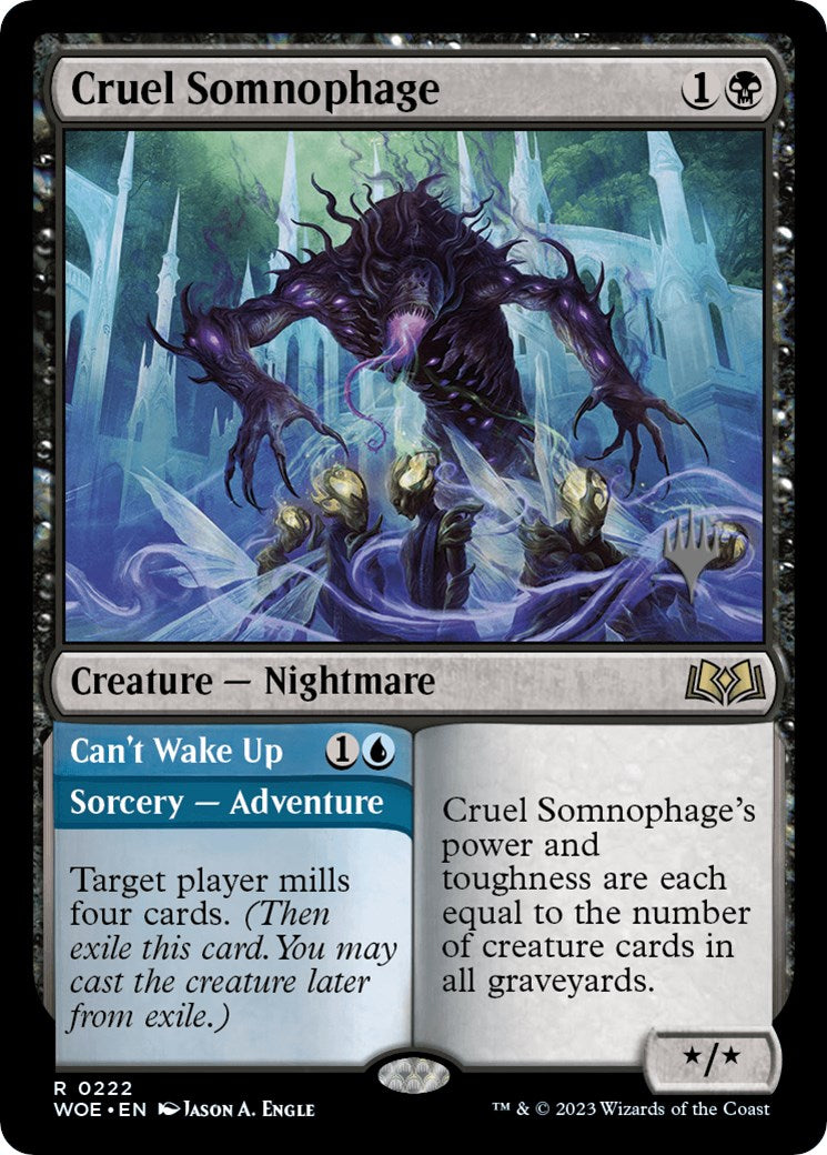 Cruel Somnophage // Can't Wake Up (Promo Pack) [Wilds of Eldraine Promos] | Play N Trade Winnipeg