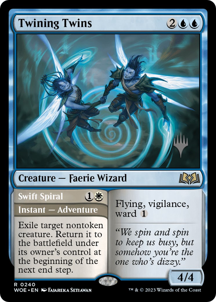 Twining Twins // Swift Spiral (Promo Pack) [Wilds of Eldraine Promos] | Play N Trade Winnipeg