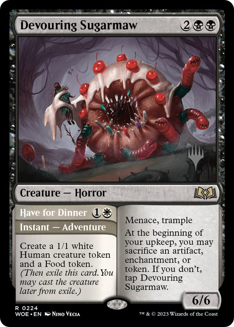 Devouring Sugarmaw // Have for Dinner(Promo Pack) [Wilds of Eldraine Promos] | Play N Trade Winnipeg