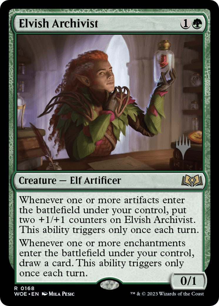 Elvish Archivist (Promo Pack) [Wilds of Eldraine Promos] | Play N Trade Winnipeg