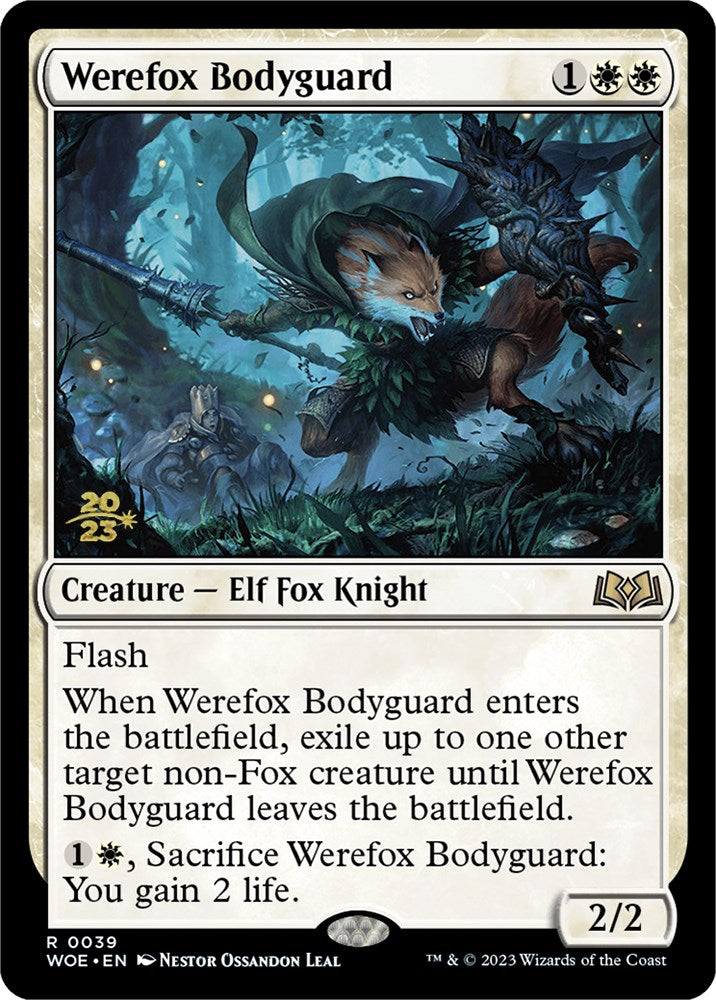 Werefox Bodyguard [Wilds of Eldraine Prerelease Promos] | Play N Trade Winnipeg