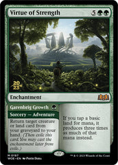 Virtue of Strength // Garenbrig Growth [Wilds of Eldraine Prerelease Promos] | Play N Trade Winnipeg