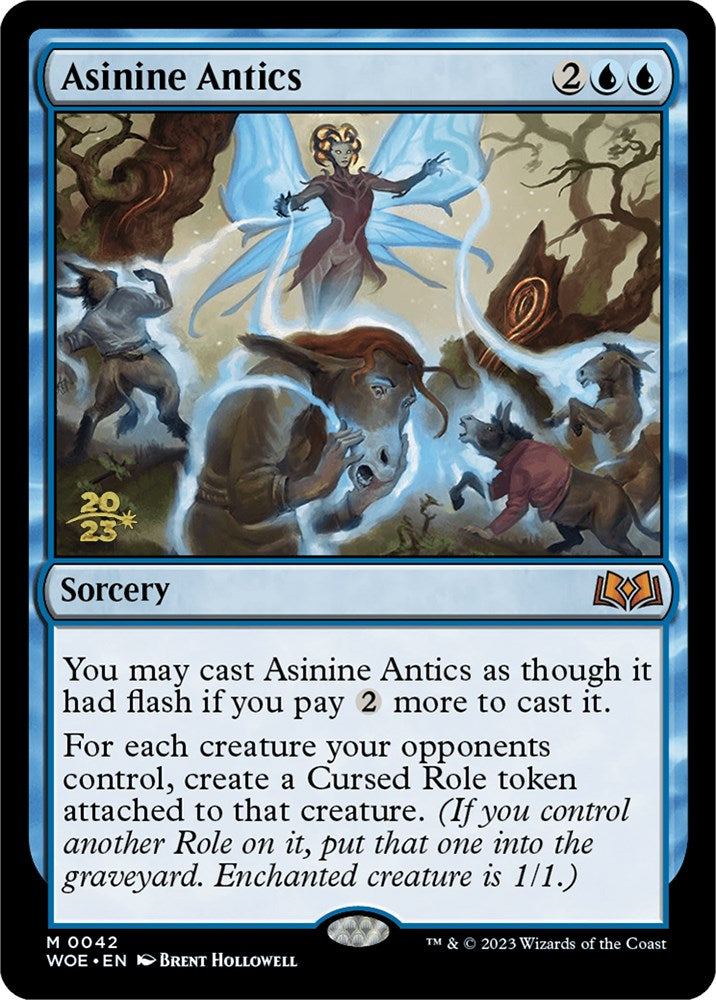 Asinine Antics [Wilds of Eldraine Prerelease Promos] | Play N Trade Winnipeg