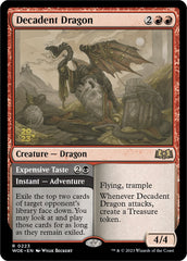 Decadent Dragon // Expensive Taste (Promo Pack) [Wilds of Eldraine Promos] | Play N Trade Winnipeg