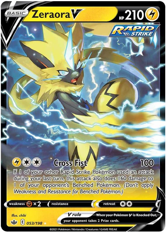 Zeraora V (053/198) [Sword & Shield: Chilling Reign] | Play N Trade Winnipeg